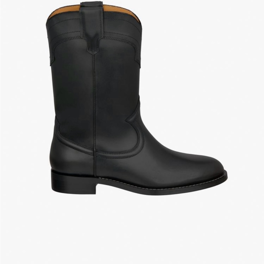 Zara Flat Ankle Leather Boots Limited Edition